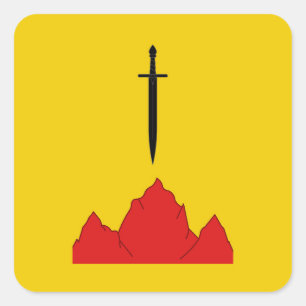 Sticker Carré Badge de population de l'Isenfir SCA