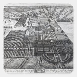 Sticker Carré Badminton House dans le comté de Gloucester