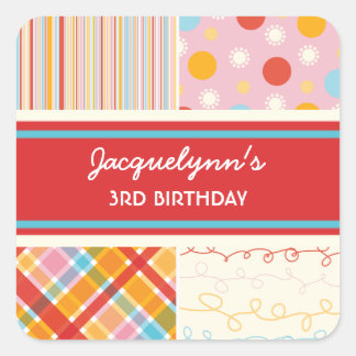 Sticker Carré baguette d'anniversaire fatfatifatifatifatifatit R