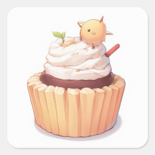 Sticker Carré Baguette esthétique