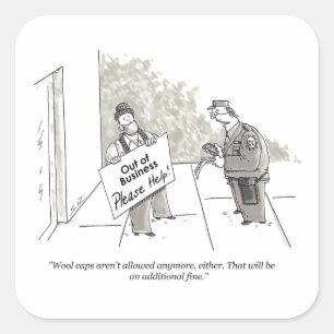 Sticker Carré Baguettes carrés fines