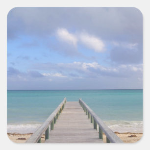 Sticker Carré BAHAMAS, île de Grand Bahama, côté est :