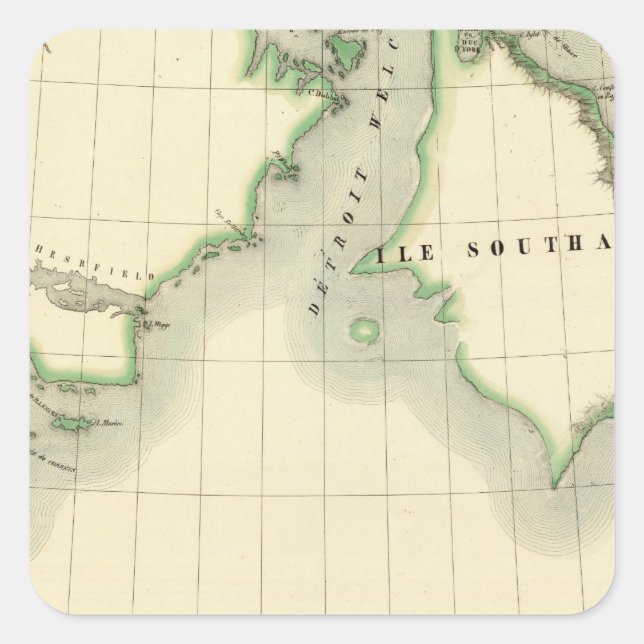 Sticker Carré Baie d'Hudson 17 (Devant)