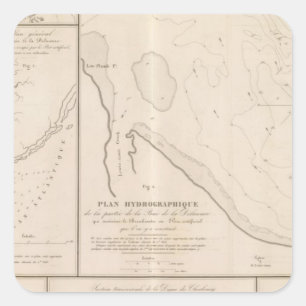 Sticker Carré Baie du Delaware