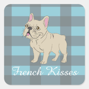 Sticker Carré Baisers Français