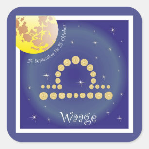 Sticker Carré Balance 24 septembre au 23 octobre