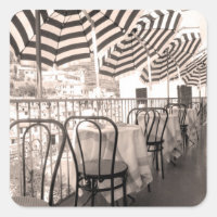 Balcon de restaurant pittoresque, Italie