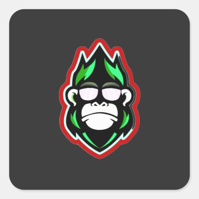 Sticker Carré Balise cadeau (Devant)