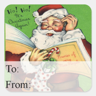 Sticker Carré Balise cadeaux de Noël de Nice People