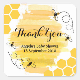 Sticker Carré Balise Merci abeille