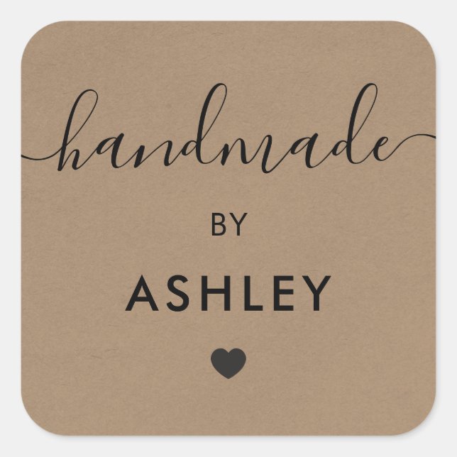 Sticker Carré Balises artisanales, Balise cadeau Boutique artisa (Devant)