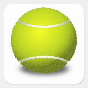 Sticker Carré Ball de tennis