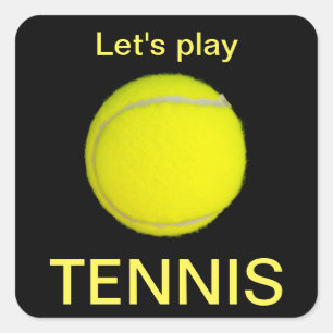 Sticker Carré Balle de tennis