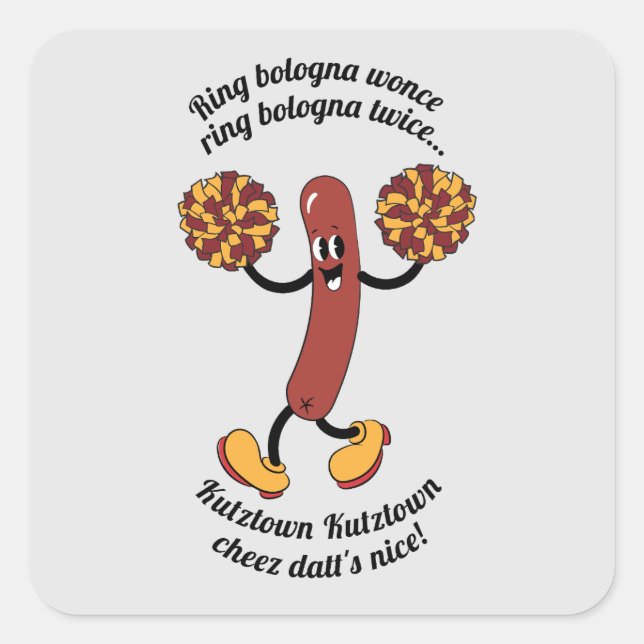 Sticker Carré Balogna Wunce ! (Devant)