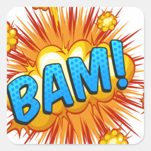 Sticker Carré Bam