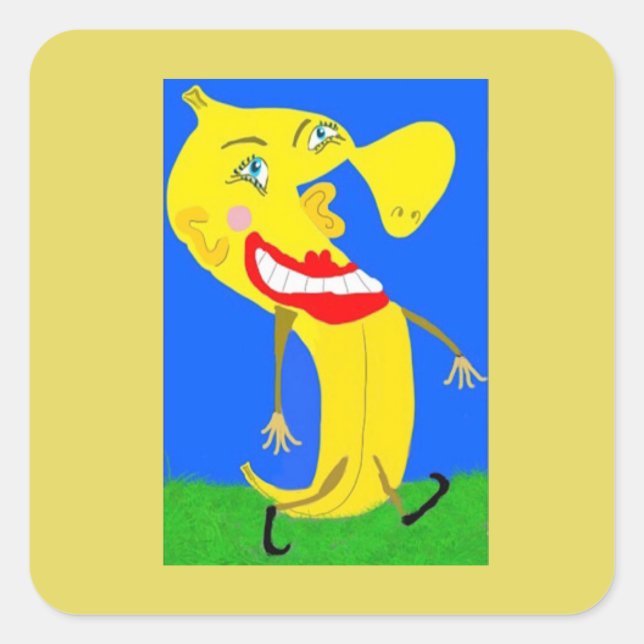 Sticker Carré Banana 🍌 Man (Devant)
