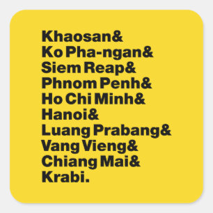 Sticker Carré Banana Pancake Trail / Circuit