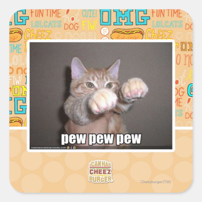 Sticker Carré Banc de banc de banc (Devant)