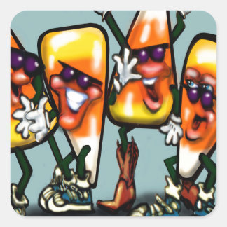 Sticker Carré Bande de maïs