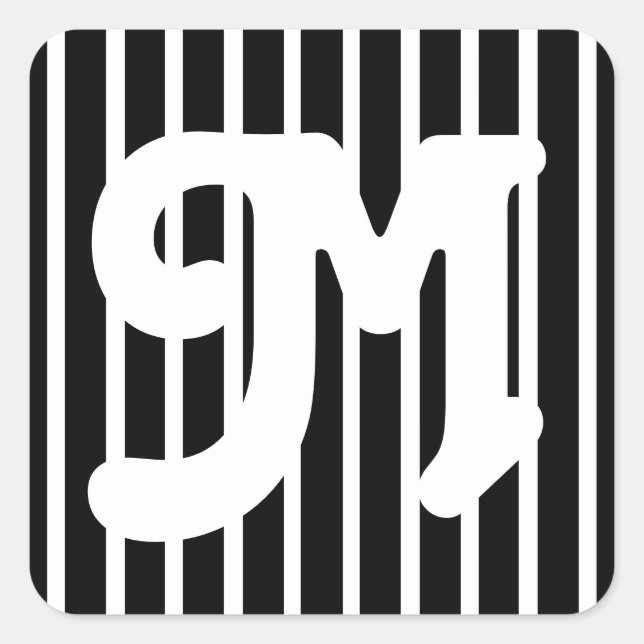 Sticker Carré Bande Safari noire (Devant)