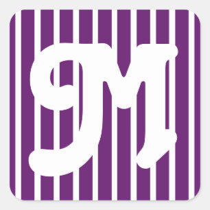 Sticker Carré Bande Safari Violet Africaine