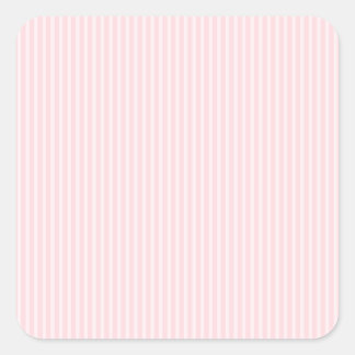 Sticker Carré Bandes De Bonbons Rose Pastel.
