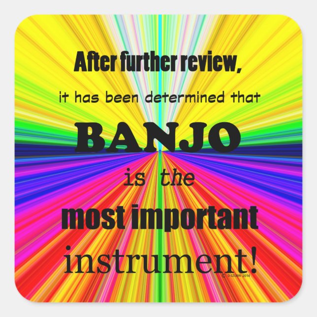 Sticker Carré Banjo (Devant)
