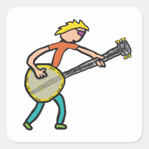 Sticker Carré Banjo