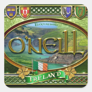 Sticker Carré Bannière de famille d'O'Neill