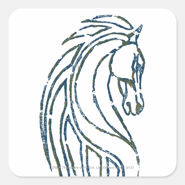 Sticker Carré Bannière du Rohan Kings Hall (Devant)