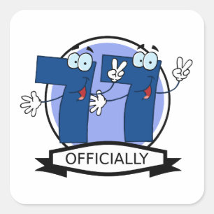 Sticker Carré Bannière officielle de Birthday