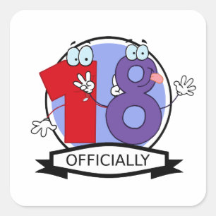 Sticker Carré Bannière officielle de Birthday