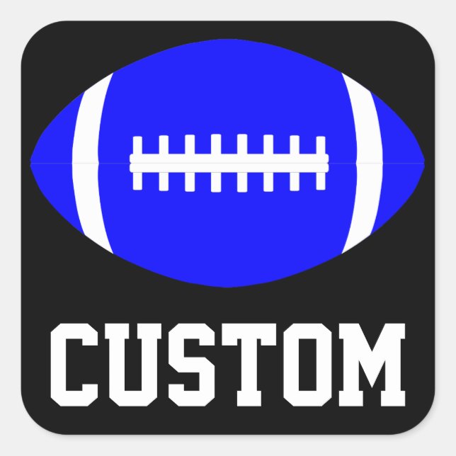 Sticker Carré Banquet de l'équipe du carré Blue Football (Devant)