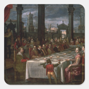 Sticker Carré banquet mariage