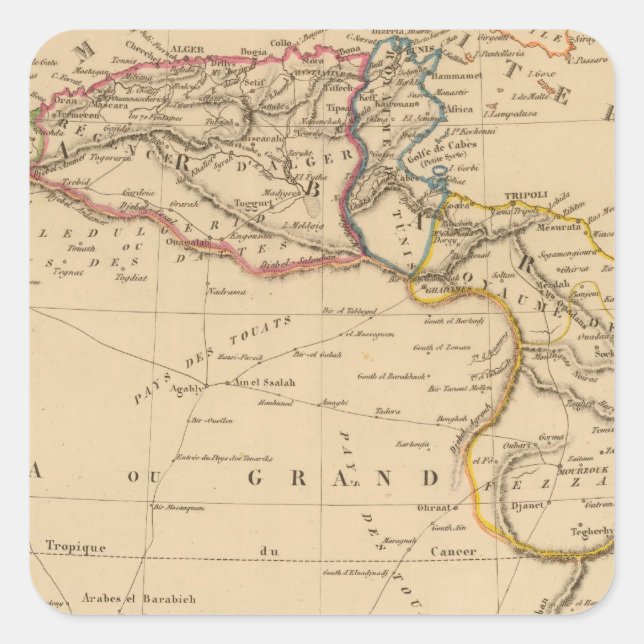 Sticker Carré barbarie (Devant)