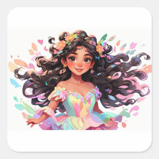 Sticker Carré Barbie