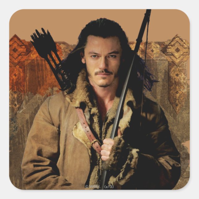 Sticker Carré BARD THE BOWMAN™ Graphisme encadré (Devant)