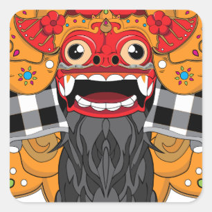 Sticker Carré Barong Bali