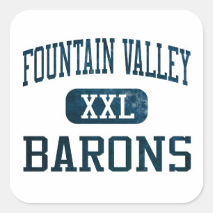 Sticker Carré Barons Athletics de Fountain Valley