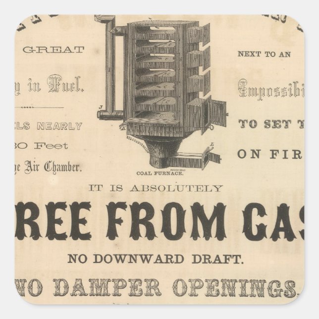 Sticker Carré Bartlett et Leslie (Devant)