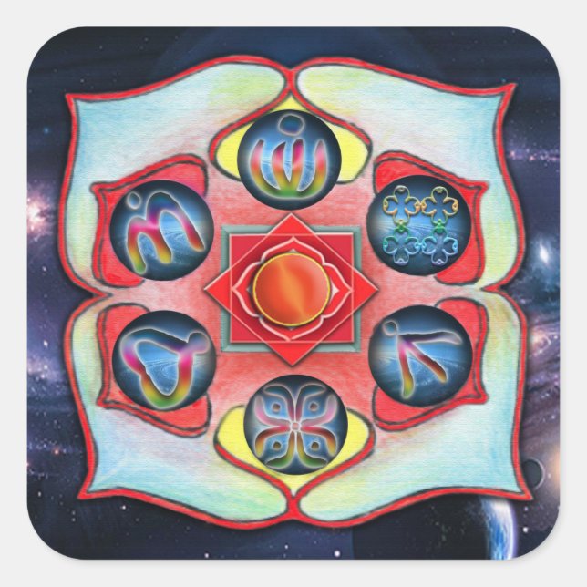 Sticker Carré Base Chakra (Devant)