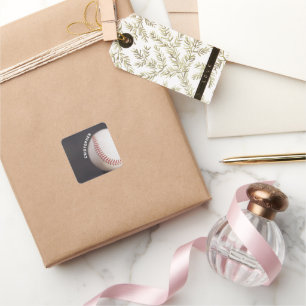 Sticker Carré Baseball personnalisé