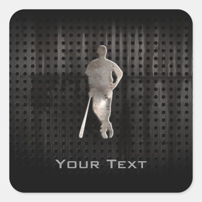 Sticker Carré Baseball robuste (Devant)