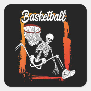 Sticker Carré Basket-ball Men Women Kids