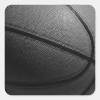 Sticker Carré Basket-ball noir et blanc