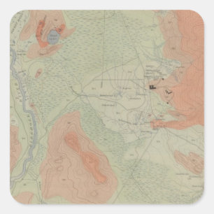 Sticker Carré Bassin de geyser de Firehole