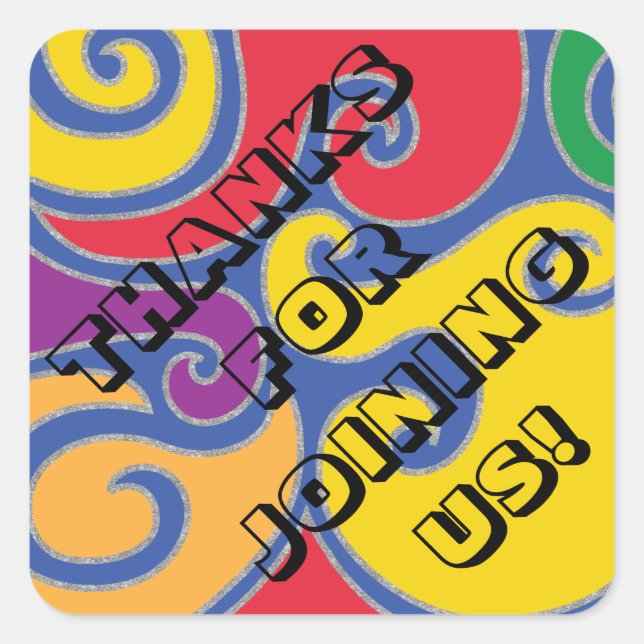 Sticker Carré Bat mitzvah de  Silvery (Devant)