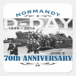 Sticker Carré Bataille d'anniversaire de le jour J