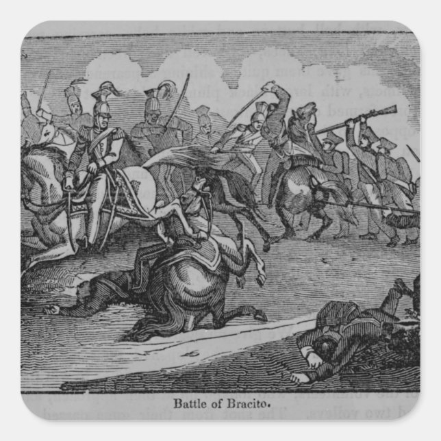 Sticker Carré Bataille de Bracito (Devant)
