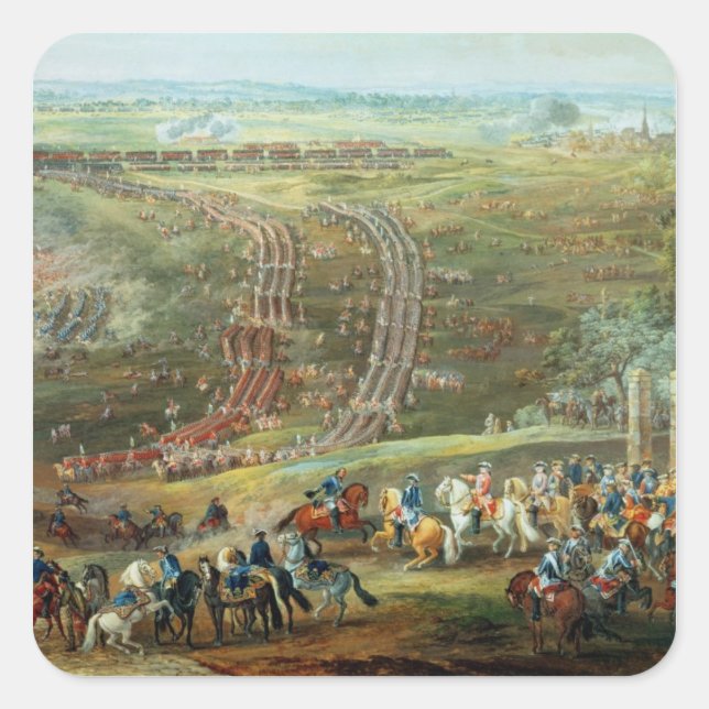 Sticker Carré Bataille de Fontenoy, le 11 mai 1745 (Devant)